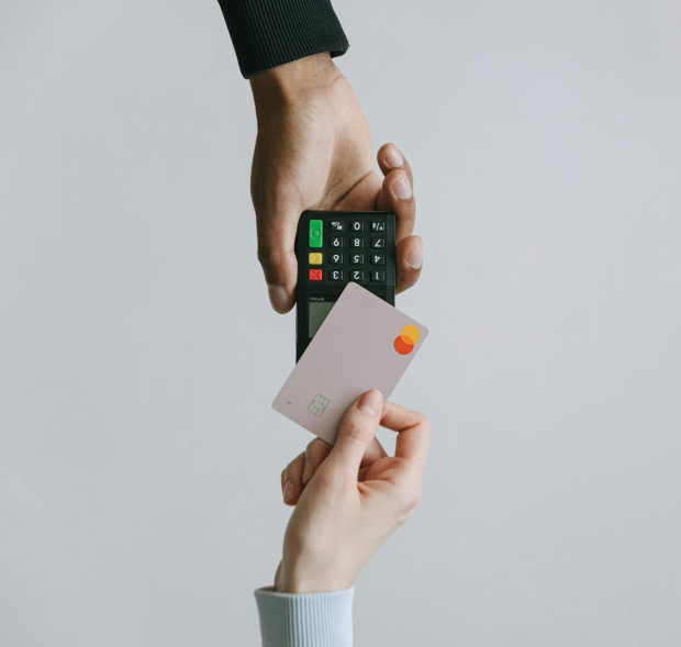 card being used on terminal